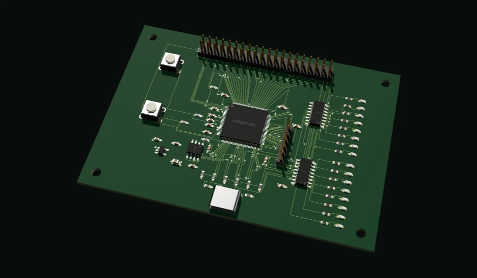 The new circuit candidate rendered from its generated board geometry.